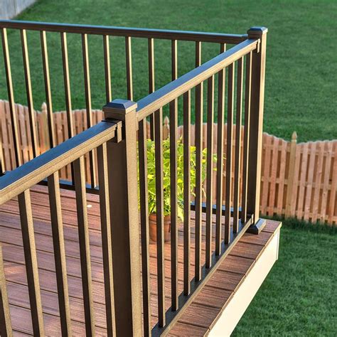 inexpensive metal deck railing